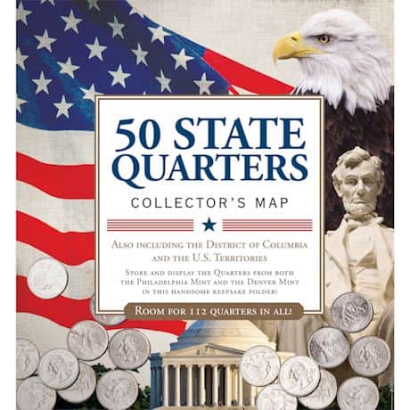 50 State Quarters Collectors Map Book