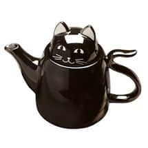 Alternate image Ceramic Black Cat Teapot