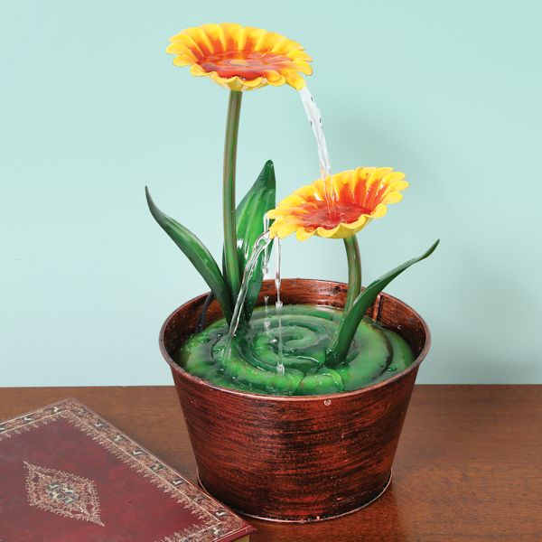Small Flower Pot Water Fountain For Tabletop Or Desk 4 Reviews