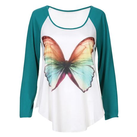 Butterfly Baseball-Style Top | 4 Reviews | 4.75 Stars | What on Earth ...