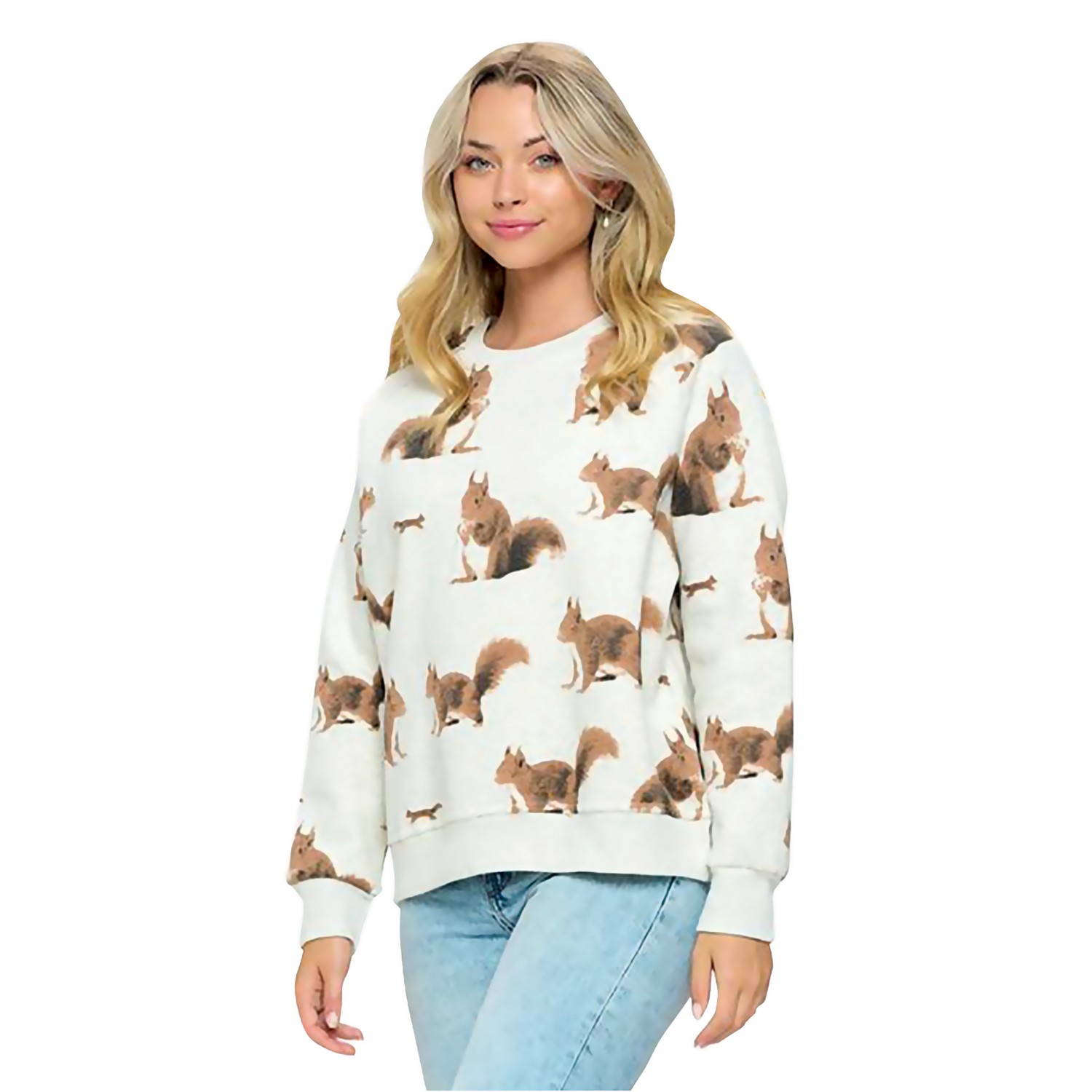 All-Over Squirrel Sweatshirt | What on Earth
